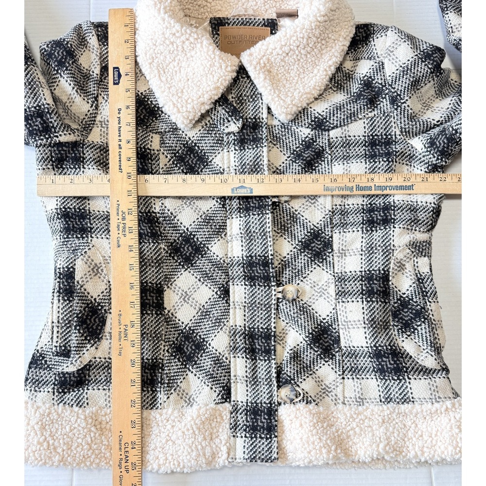 POWDER‎ RIVER OUTFITTERS - Women's Plaid Berber Wool Blend Jacket - X-Large - XL - Picture 4 of 8